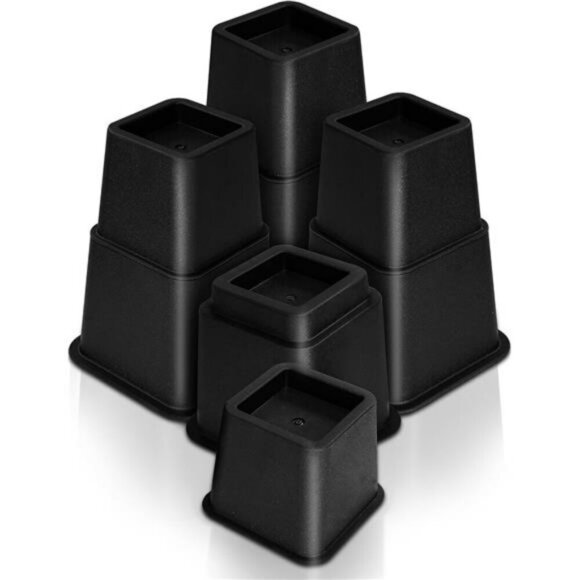 Adjustable Bed Furniture Risers Elevation in Heights 3, 5 or 8 Inch Heavy Duty - Picture 1 of 6